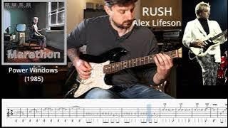 Rush Marathon Alex Lifeson Guitar Solo with TAB