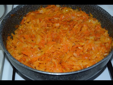 Тушеная капуста. КАК ВКУСНО Потушить КАПУСТУ.