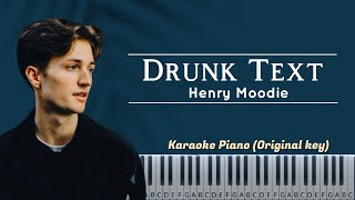 Download lagu Drunk Text - Henry Moodie | Karaoke Piano (Original key)