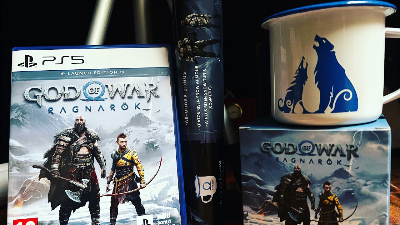 God Of War Ragnarök - launch day edition PS5 unboxing | Preorder bonus ...