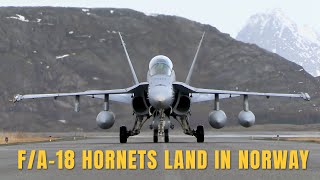 F/A-18 Hornets Arrive in Norway (4K)
