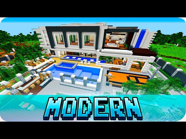Modern Island Mansion Pe Map Minecraft Map