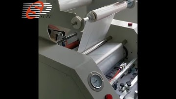 New model PL-400YA hydraulic laminator with auto overlap function.