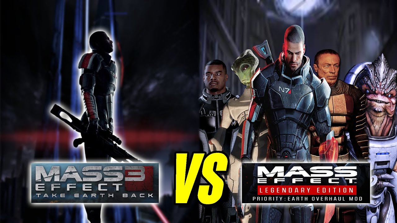 Take Earth Back vs Priority Earth Overhaul Mod | ME3 Legendary Edition