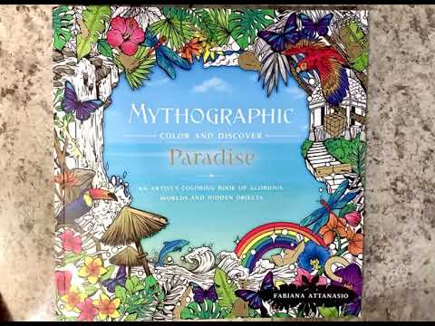 Flip Through Adult Coloring Book: Mythographic Paradise by: Fabiana ...