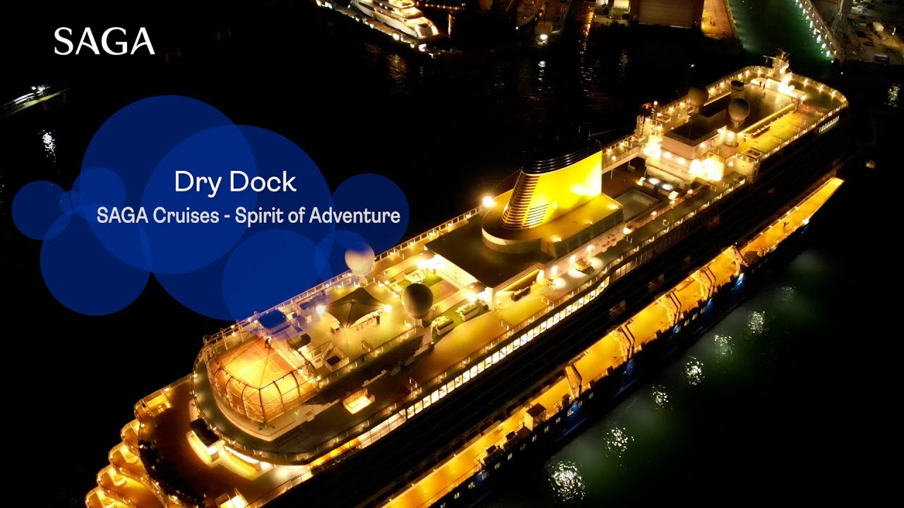 What happens to a cruise ship during dry dock?