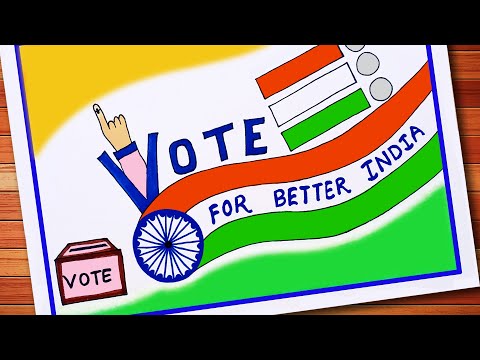 National Voters Day Drawing | मतदाता जागरूकता ड्राइंग | Voters Awareness Drawing | Voter Utsav 2021