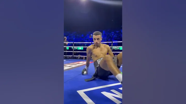 Ringside KO View  Gary Cully sparks Belmehdi in 30 secs #Shorts