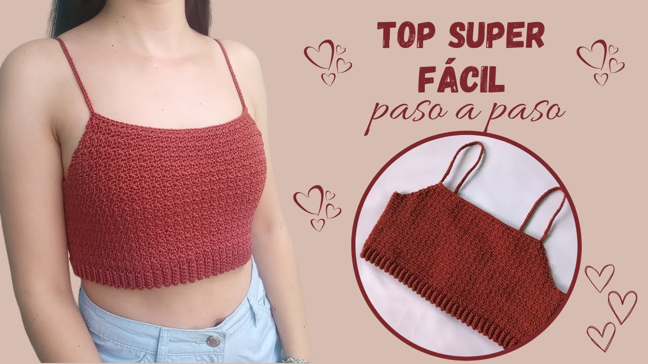 Como hacer un TOP FÁCIL?? 🤎 | crop top con punto arroz (limón) - YouTube