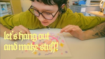 fall artist vlog: fiber arts, risograph printing, zinefest market!!