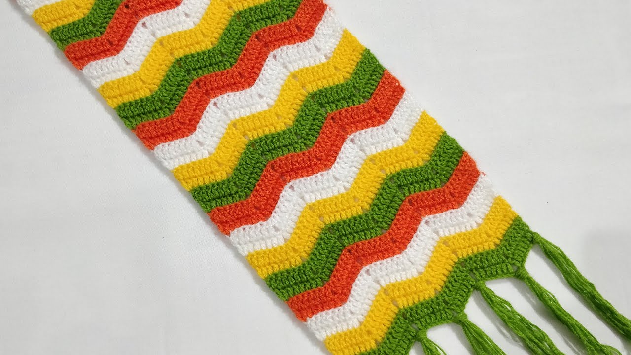 Crochet Muffler / Scarf || Crochet Shawl || क्रोशिये का मफलर / स्कार्फ़ बनाएं || शाल बनाएं