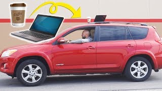 LAPTOP ON CAR PRANK