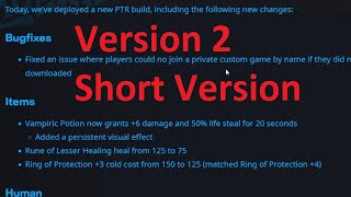 *SHORT VERSION* [Version 2] WC3 PTR 2.0.2 Patch Notes Discussion and Feedback - By Pokey26