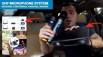 ARCHEER UHF Handheld Wireless Microphone System for Wedding, Conference, Karaoke