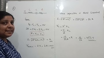In a series LCR circuit, the voltage across the resistance, capacitance and inductance is 10 V each