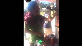 Fumando en la Latinoamericannabis 2018 La Botica growshop