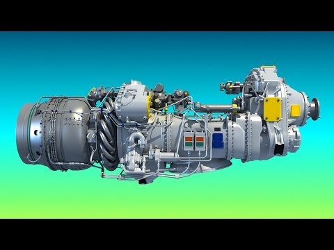 PW100 Turboprop 3D Engine Model