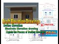 (Part 1) Drawing Exercise 9: How to Draft Front and Rear Elevations through elevation Projection.