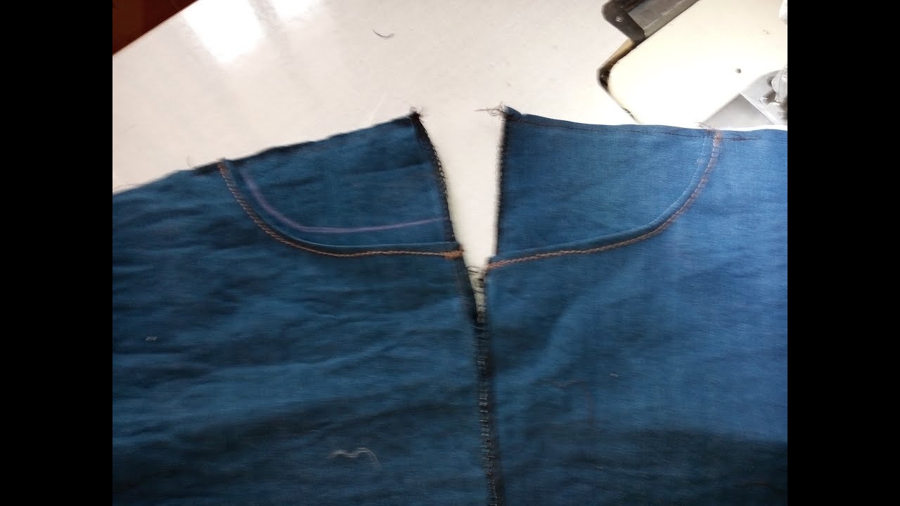 Cách may túi trước quần short bò _ How to sew a jean short
