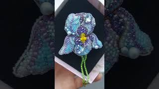 #brooch #tutorialyoutube #diy #brooches #youtubeshorts #брошьизбисера #брошь #брошьирис #tutorial