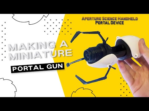 Making a Miniature ASHPD/Portal Gun | Portal 2 Prop Build