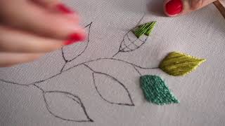 Long and Short Stitch - Hand Embroidery, Bordados a mano