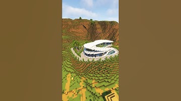 Minecraft: Modern Mansion! | Timelapse | Tutorial | #builds #shorts #minecraft