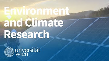Environment and Climate Research at University of Vienna