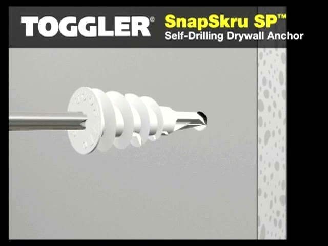 How To Install A Toggler Snapskru Self Drilling Plasterboard Fixing You - How To Use Toggler Self Drilling Drywall Anchors