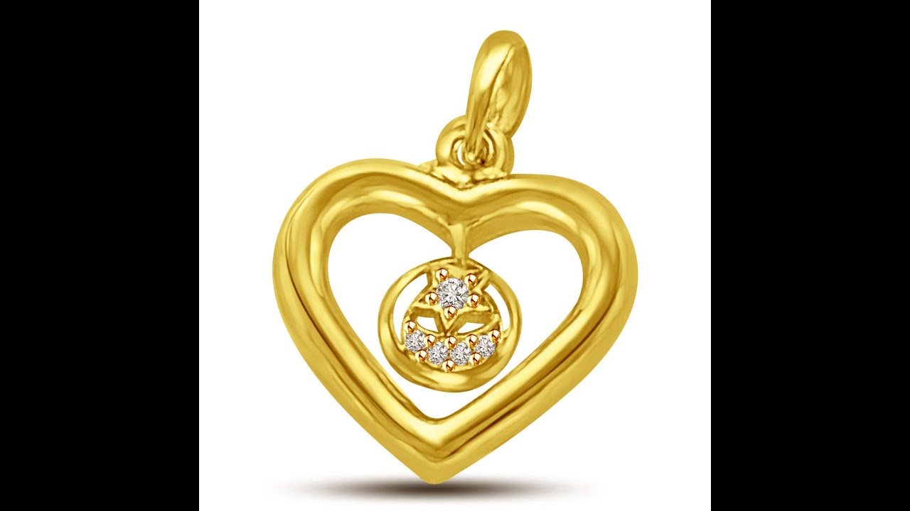 In Love Again 💖 | 0.06 Cts Heart Shape Real Diamond Pendant in 18K Gold (P898 NU)