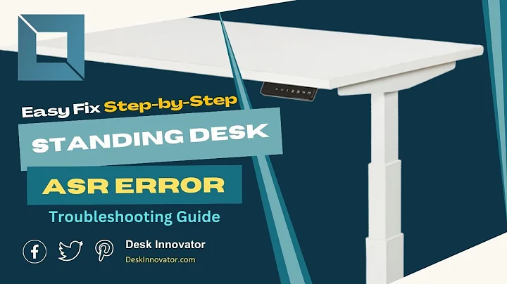 Easy Fix for Standing Desk ASR Error | Step-by-Step Troubleshooting Guide