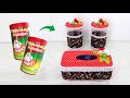 Hias Toples Bekas Sosis Jadi Cantik | Ide Kreatif Hias Toples Lebaran dan Tempat Tisu