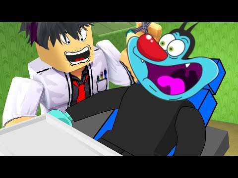 I Escape The Monster Dentist Obby😬=💀 (Roblox ft.Oggy)