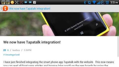How to access the new site on Tapatalk
