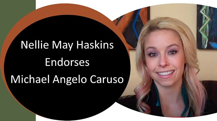 Nellie May Haskins endorses speaking coach, Michae...