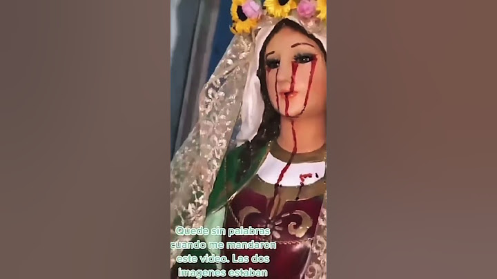 LA VIRGEN DE  GUADALUPE   ESTÁ LLORANDO SANGRE