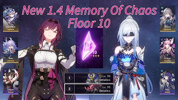 E0 Kafka & E0 Jingliu │ New 1.4 Memory Of Chaos 10 │ Honkai Star Rail