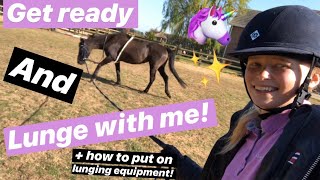 Get Ready Lunge With Me Including How To Put On Lunging Equipment