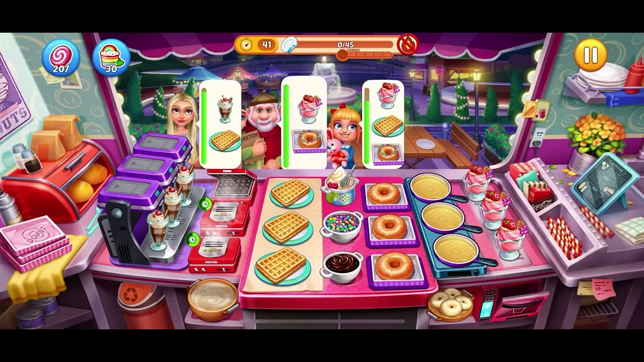 Crazy chef game| USA Level 45-3 | Try Not To Lose 