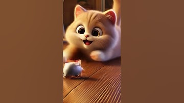Cute kitten playing with mouse toy #cutecat #catvideos #cat