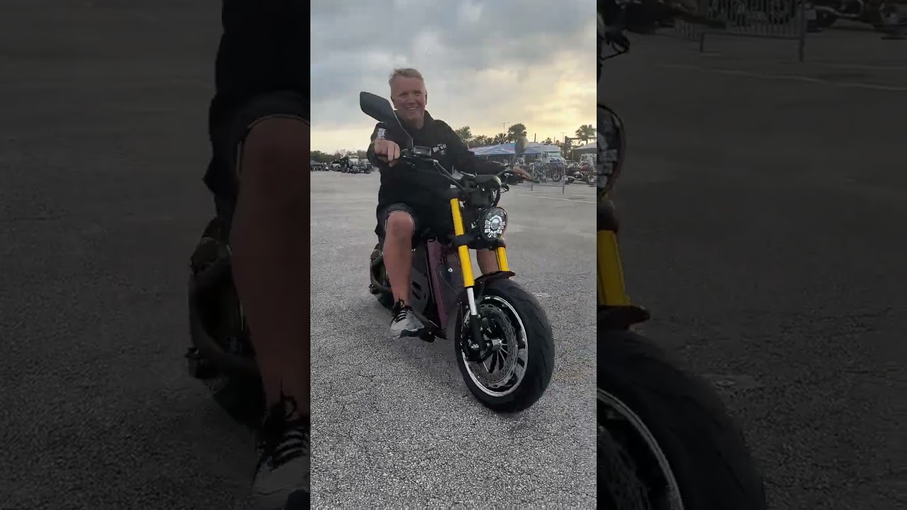 Joy Of Riding. Chopper Of Electric.