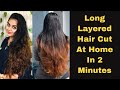 3 Step To Do Layer Hair Cut At Home | Layer cutting tutorial | Easy  Way to cut Hair In Layers