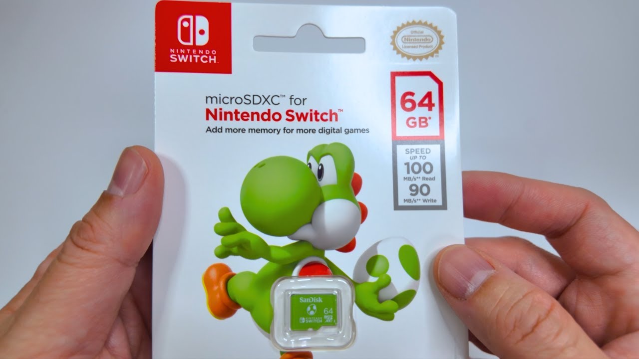 Unboxing SanDisk Yoshi 64GB microSDXC for Nintendo Switch