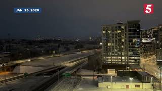 Stark Nashville View Of City Divided By Power Outages