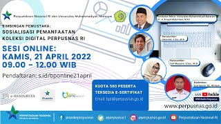 Bimbingan Pemustaka | Sosialisasi Pemanfaatan Koleksi Digital Perpustakaan Nasional RI - UMMAT screenshot 1