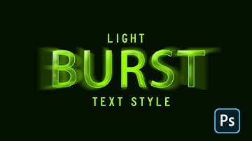 Light Burst Text Effect in Photoshop