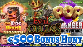 €500 SLOTS BONUS HUNT - Shamrock Miner, Evil Goblins, Dog House Megaways & more. screenshot 5