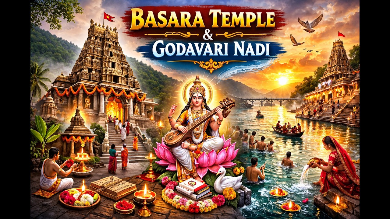 బాసర జ్ఞాన సరస్వతి దేవాలయం || Basara Gnana Saraswathi Temple |Telangana Budget Trip | Nirmal|