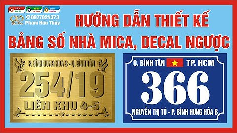 Hướng Dẫn Làm Bảng Số Nhà Bằng Corel Cực Đơn Giản