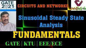 #GATE2021 #GATE_EEE #GATE_ECE Sinusoidal Steady State Analysis is Explained with Examples